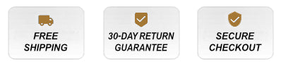 free shipping, 30 Day Guarantee, Secure Checkout