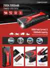 2000A 20800mAh Portable Car Battery Booster Car Jump Starter - Harland's Crate