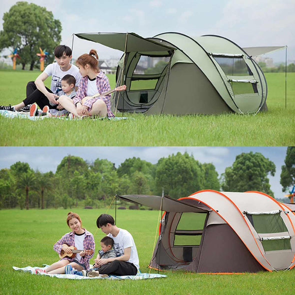 Automatic Pop Up Tent - Capacity 3 to 4 Persons - Harland's Crate