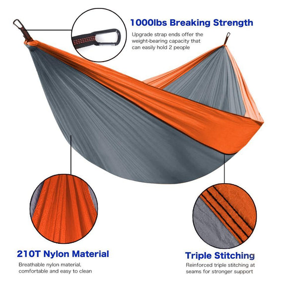 Double/Single Portable Hammock Set - Harland's Crate