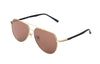 Lucas - Designer Angled Aviator Sunglasses - Harland's Crate