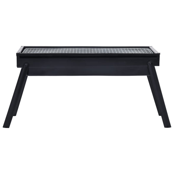 vidaXL Portable Camping BBQ Grill Steel 23.6"x8.9"x13" - Harland's Crate