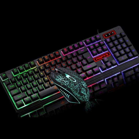 Z4 LED Flame Gaming Keyboard with 2000 DPI - Harland's Crate