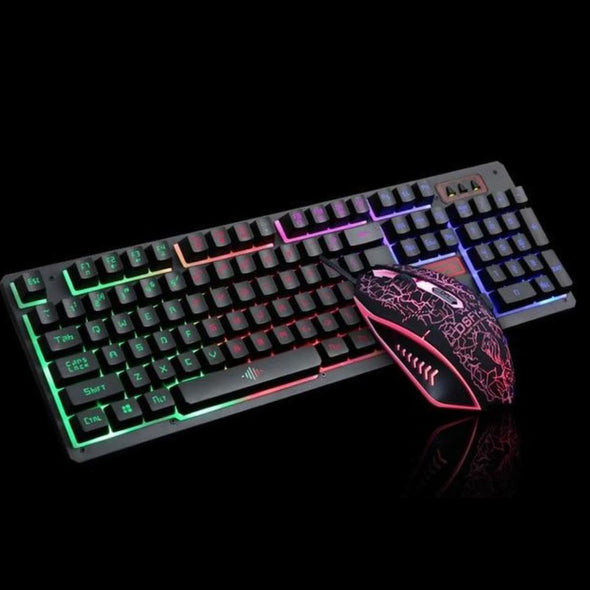 Z4 LED Flame Gaming Keyboard with 2000 DPI - Harland's Crate